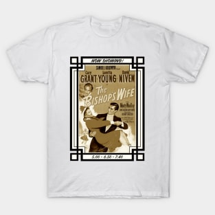 The Bishop's Wife Movie Poster (Sepia) T-Shirt